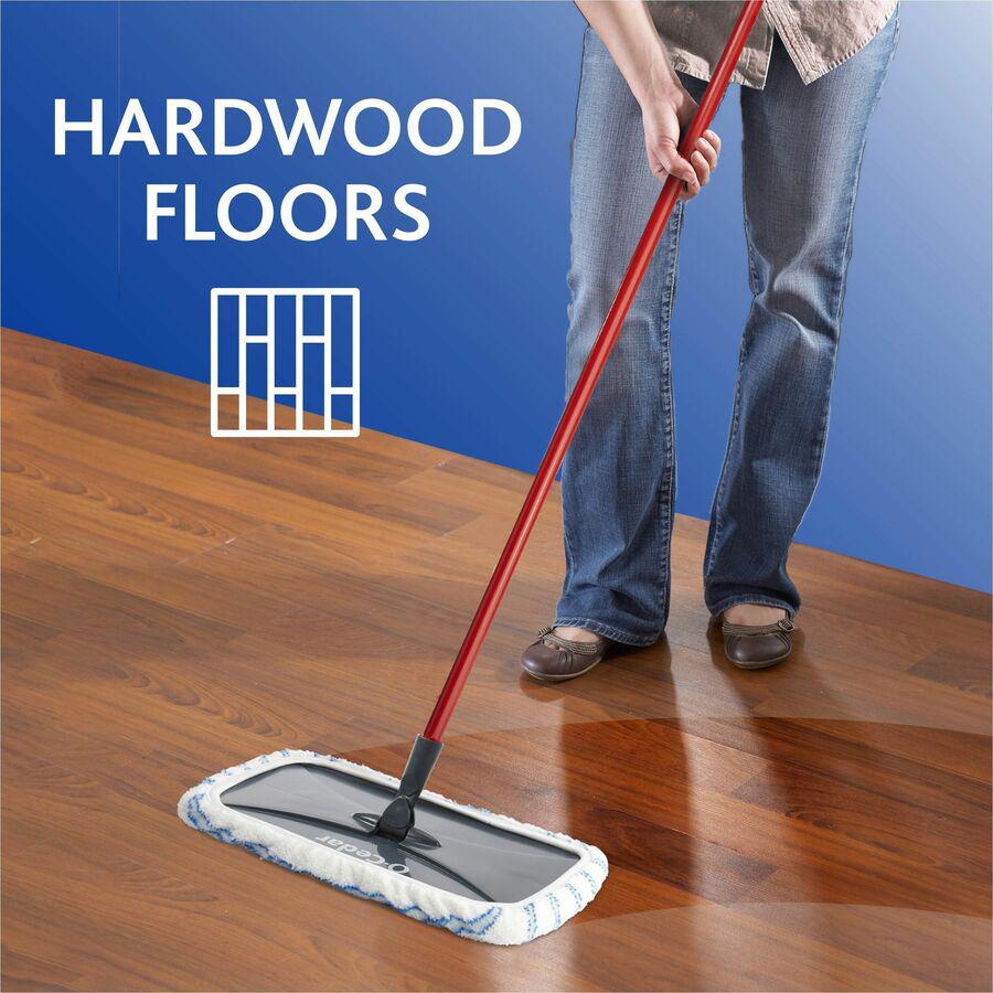 O-Cedar Hardwood Floor 'N More Microfiber Mop - MicroFiber Head - Reusable, Scrubber Strip, Machine Washable - 1 Each - Multi. Picture 4