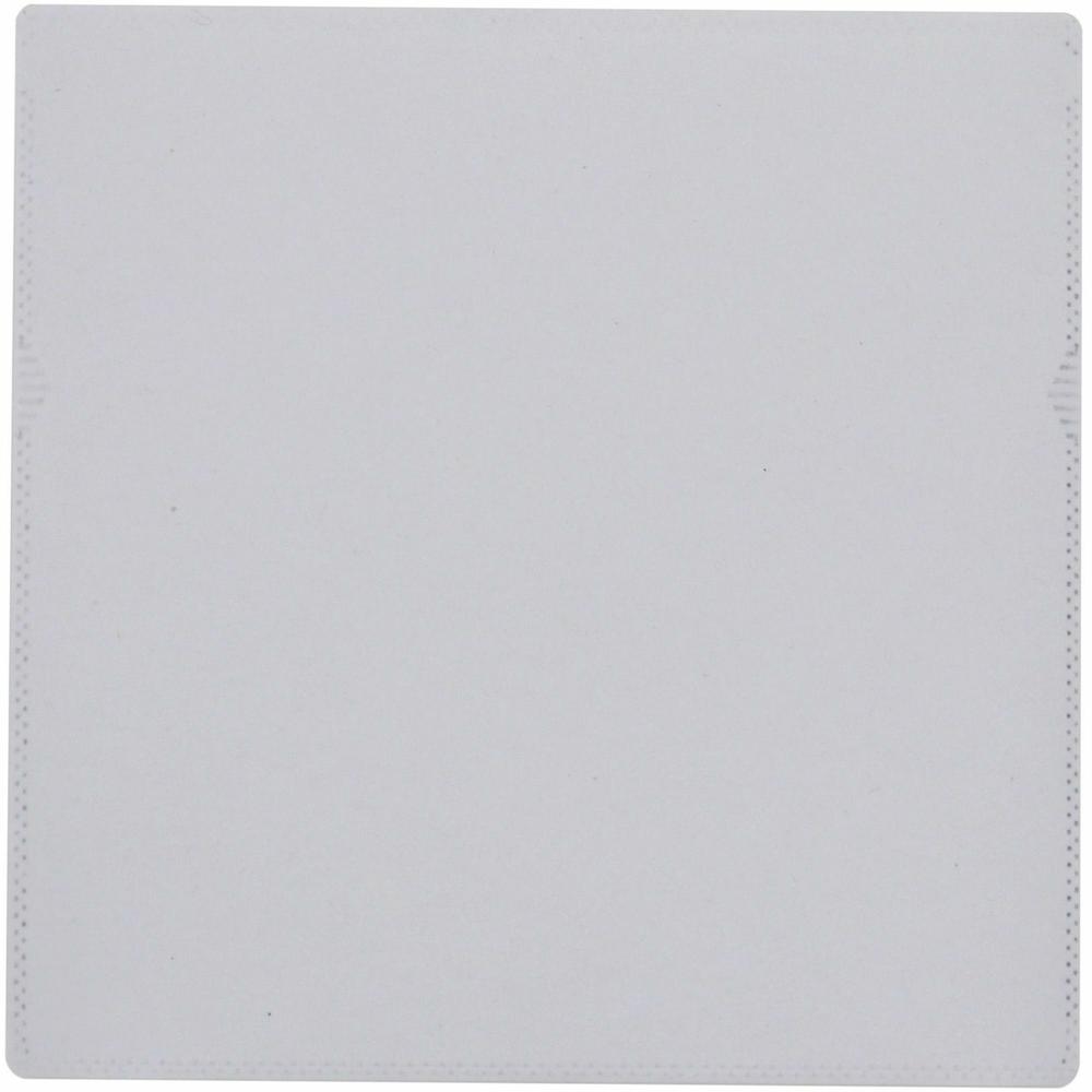 Compucessory Self-Adhesive Poly CD/DVD Holders - 1 x CD/DVD Capacity - White - Polypropylene - 50 / Pack. Picture 3