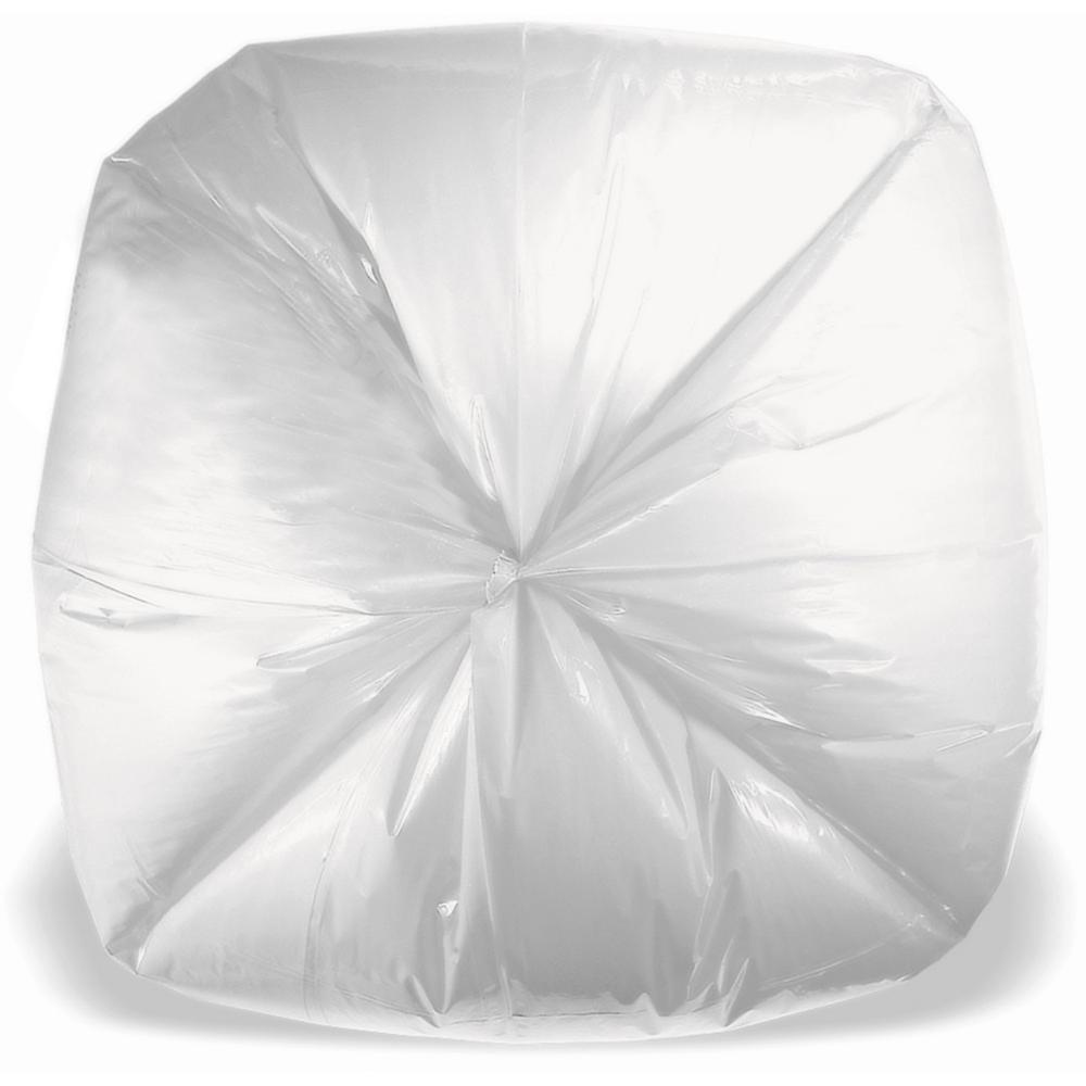 Genuine Joe Low Density White Can Liners - 45 gal Capacity - 40" Width x 46" Length - 0.90 mil (23 Micron) Thickness - Low Density - White - 100/Carton - Industrial Trash - Recycled. Picture 4
