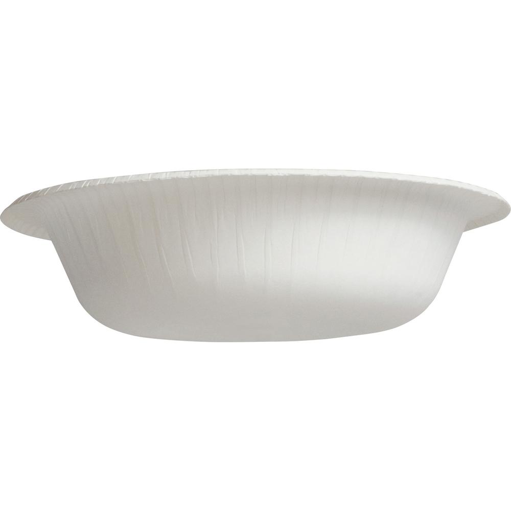 Solo Bare 12 oz Heavyweight Paper Bowls - Bare - Disposable - White - Paper Body - 125 / Pack. Picture 7