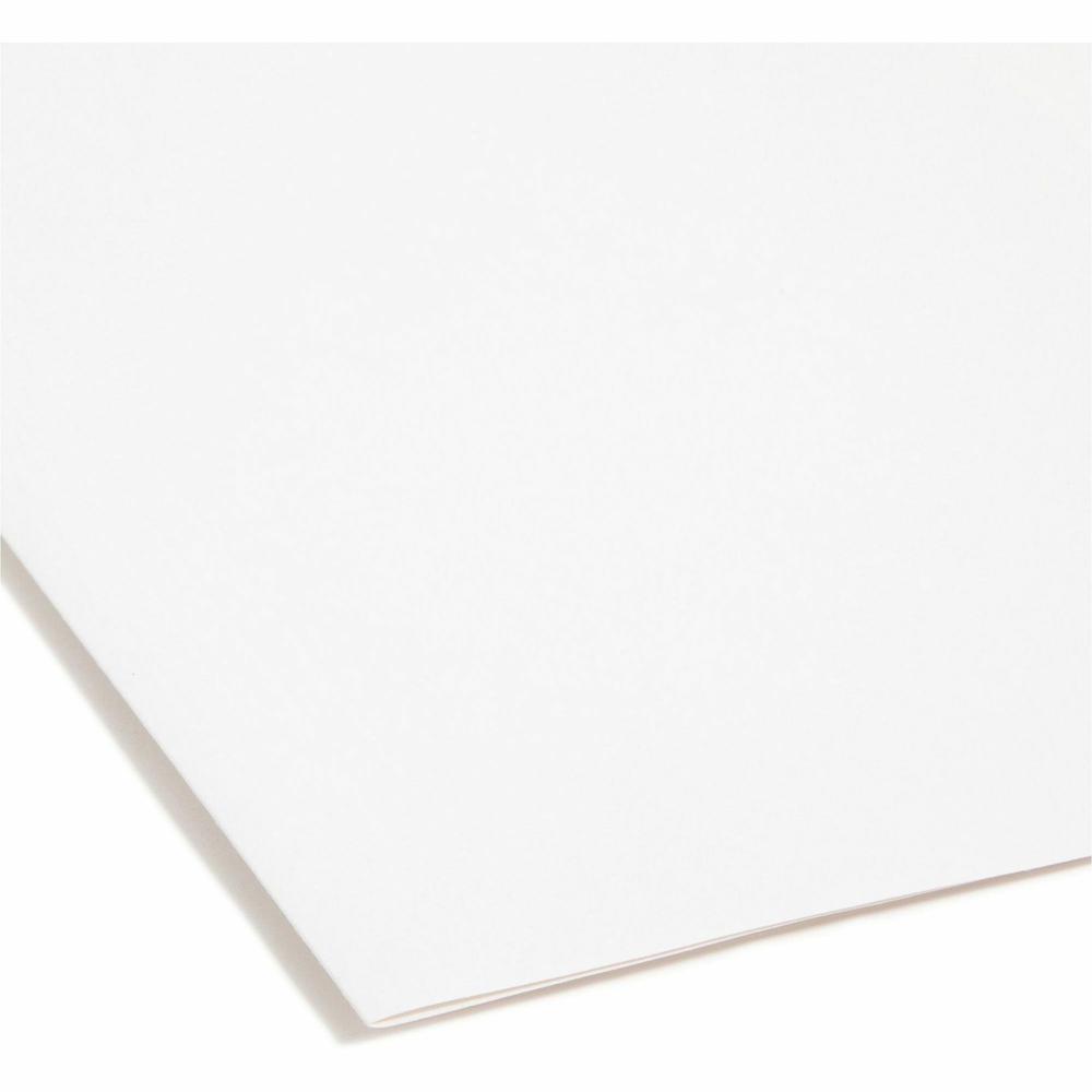 Smead FasTab 1/3 Tab Cut Letter Recycled Hanging Folder - 8 1/2" x 11" - Assorted Position Tab Position - White - 10% Recycled - 20 / Box. Picture 3