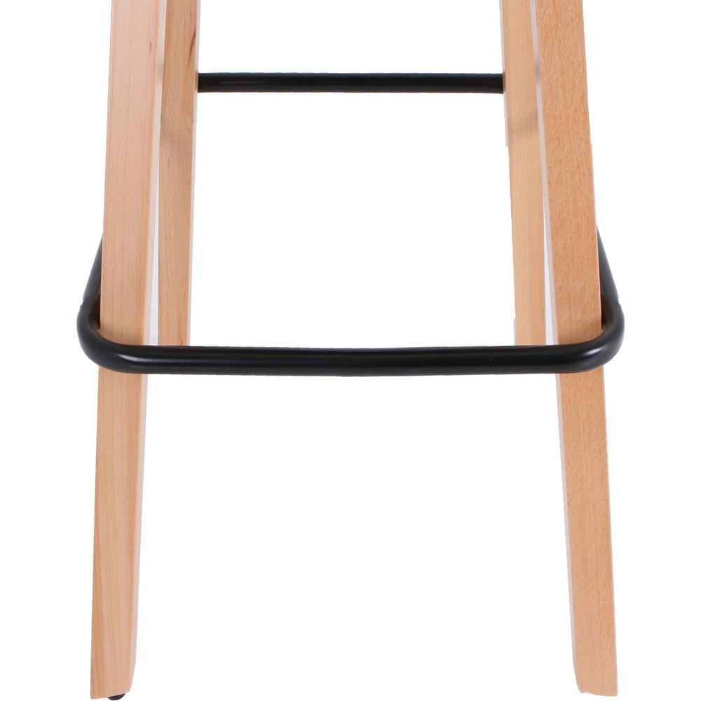 Lorell Modern Low-Back Stool - Black - 1 Each. Picture 2