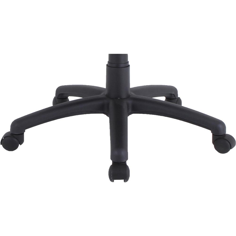 Lorell Task Chair - Polyvinyl Chloride (PVC) Seat - Polyvinyl Chloride (PVC) Back - 5-star Base - Black - 1 Each. Picture 6