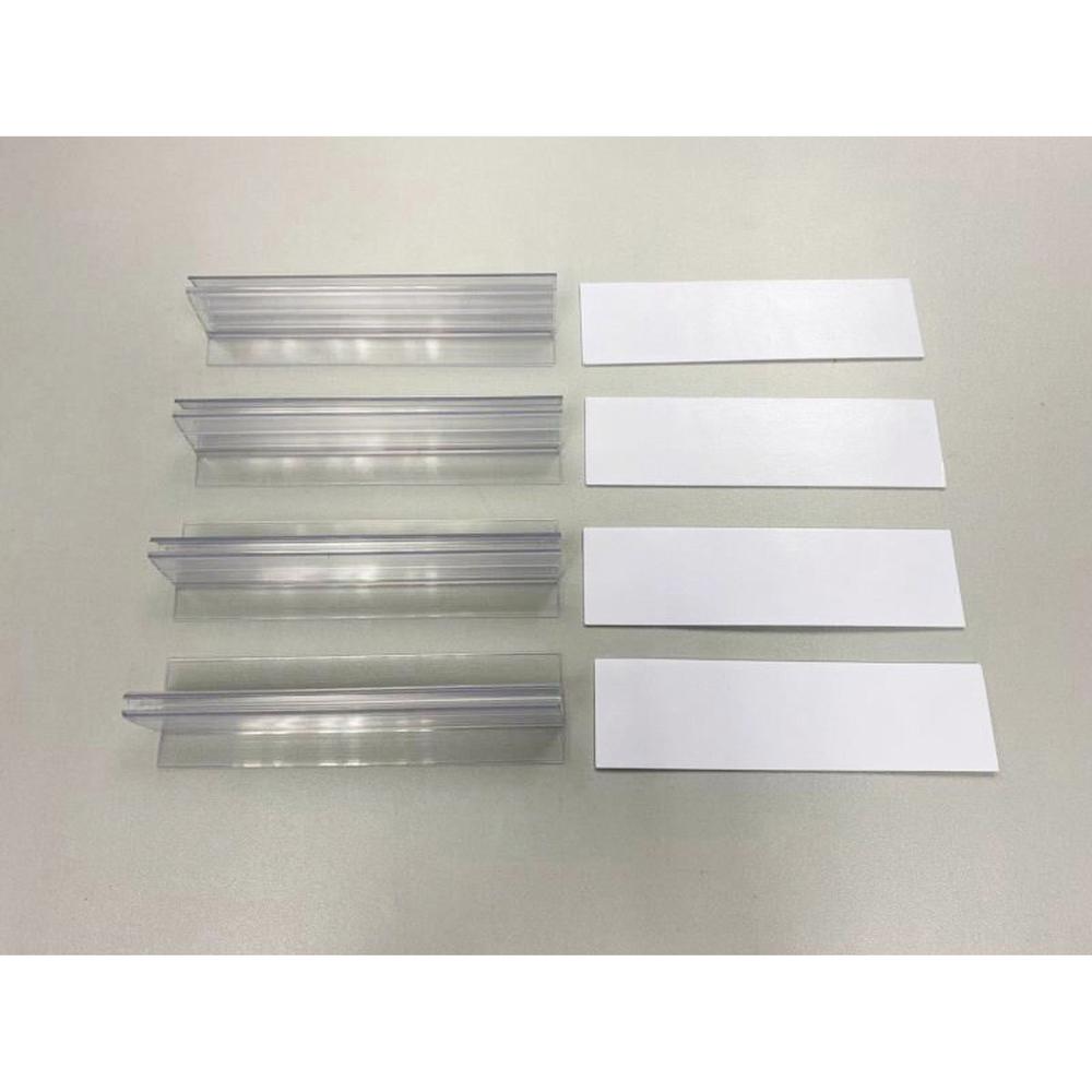 Lorell Folding Social Distance Barrier - 2 / Carton - Clear - Acrylic, Polyvinyl Chloride (PVC). Picture 4