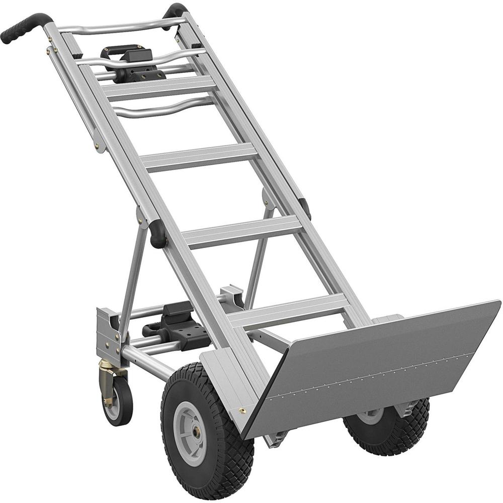 Cosco 3-in-1 Assist Series Hand Truck - 1000 lb Capacity - 4 Casters - Aluminum - x 19" Width x 21" Depth x 47.5" Height - Silver Gray - 1 Each. Picture 16
