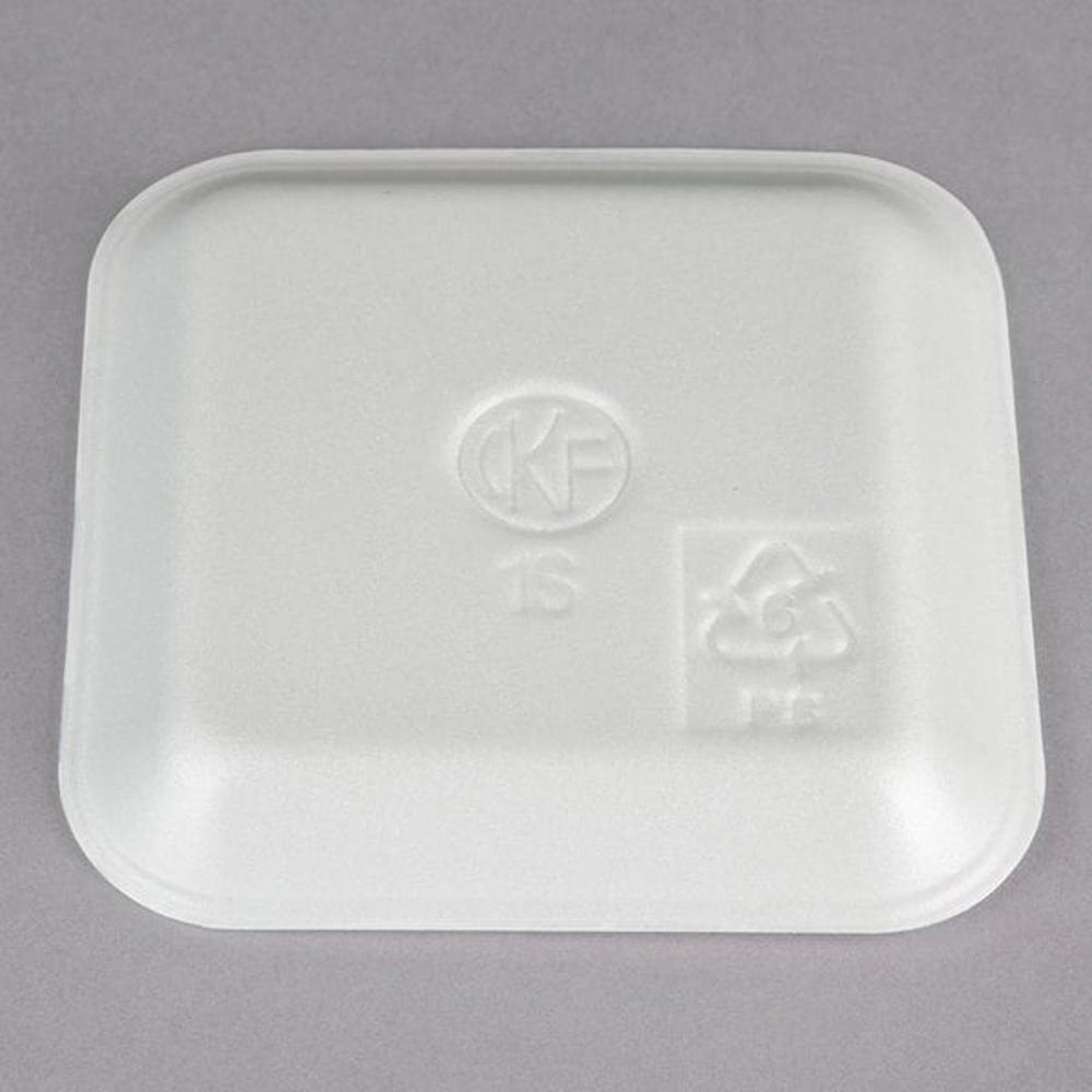 SEPG Genpak Supermarket Meat Trays - Food, Meat - White - Foam Body - 1000 / Carton. Picture 3