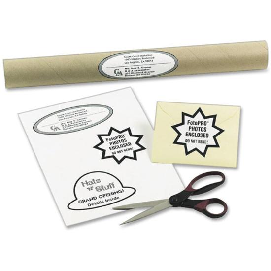 Avery&reg; Shipping Labels, Permanent Adhesive, 8-1/2" x 11" , 100 Labels (5165) - 8 1/2" Width x 11" Length - Permanent Adhesive - Laser - White - Paper - 1 / Sheet - 100 Total Sheets - 100 Total Lab. Picture 3