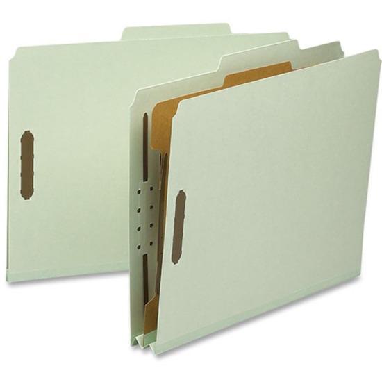 Smead SafeSHIELD 2/5 Tab Cut Letter Recycled Classification Folder - 8 1/2" x 11" - 2" Expansion - 2 x 2S Fastener(s) - Folder - Top Tab Location - Right of Center Tab Position - 1 Divider(s) - Pressb. Picture 9