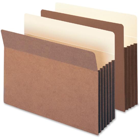 Smead Straight Tab Cut Legal Recycled File Pocket - 8 1/2" x 14" - 3 1/2" Expansion - Top Tab Location - Redrope - Redrope - 30% Recycled - 10 / Box. Picture 5