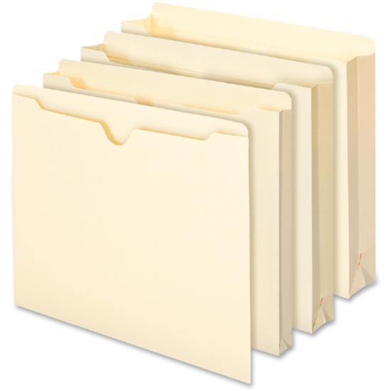 Smead Legal Recycled File Jacket - 8 1/2" x 14" - 2" Expansion - Manila - 10% Recycled - 50 / Box. Picture 9