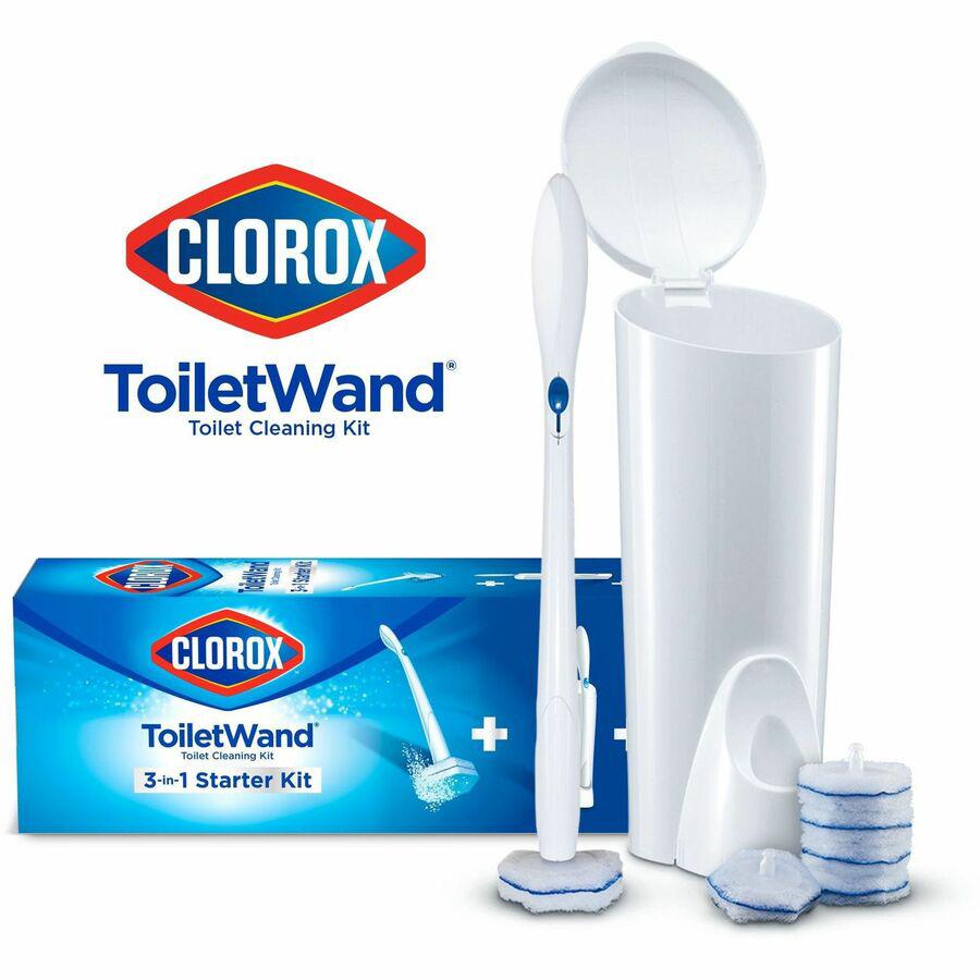 Clorox ToiletWand Disposable Toilet Cleaning System - 1 Kit (Includes: ToiletWand, Storage Caddy, 6 Disinfecting ToiletWand Refill Heads). Picture 13