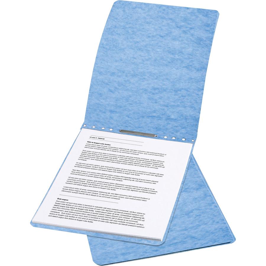ACCO Presstex Letter Recycled Report Cover - 2" Folder Capacity - 8 1/2" x 11" - Folder - Presstex, Tyvek - Light Blue - 30% Recycled - 1 Each. Picture 3
