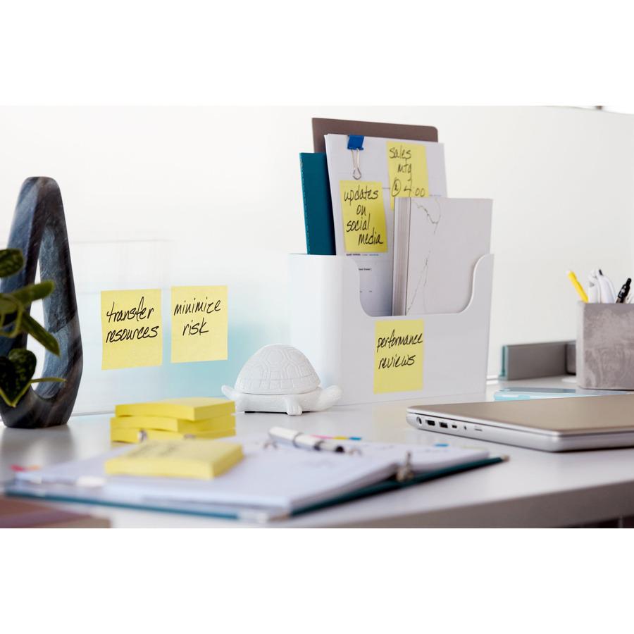 Post-it&reg; Super Sticky Notes - 1680 - 3" x 3" - Square - 70 Sheets per Pad - Unruled - Yellow - Paper - Self-adhesive, Repositionable - 24 / Pack. Picture 3