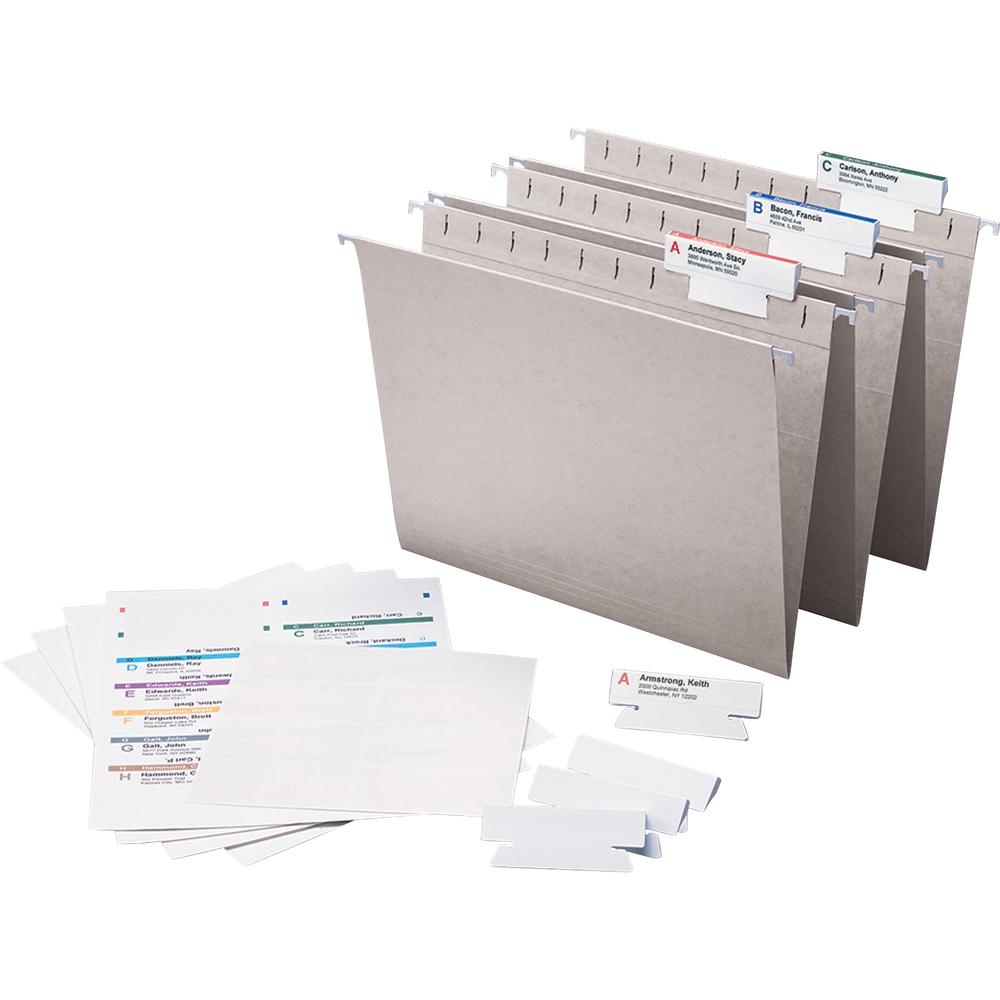 Smead Viewables Premium 3D hanging Folder Tabs and Labels 1 1/4" Width x 3 1/2" Length 25 / Box