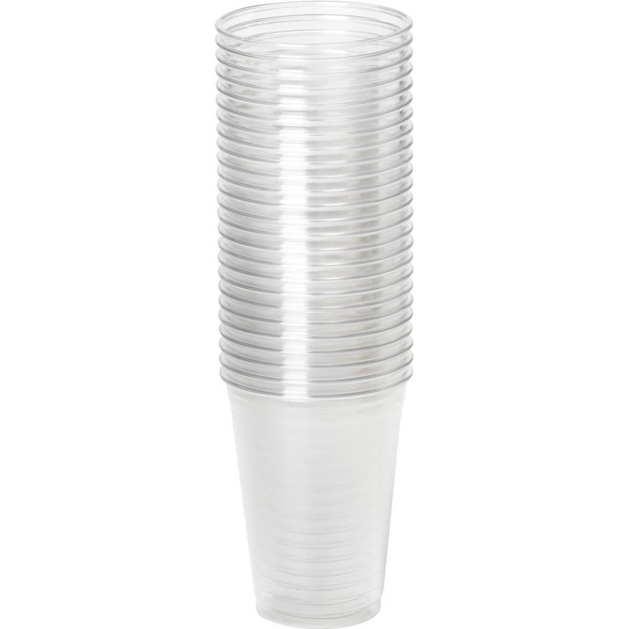Dixie 10 oz Cold Cups by GP Pro - 25 / Pack - 20 / Carton - Clear - Plastic - Cold Drink. Picture 3