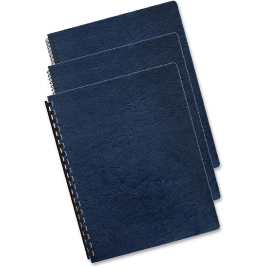 Fellowes Expressions Linen Presentation Covers - 11" Height x 8.5" Width x 0.1" Depth - For Letter 8 1/2" x 11" Sheet - Navy - Linen - 200 / Pack. Picture 4