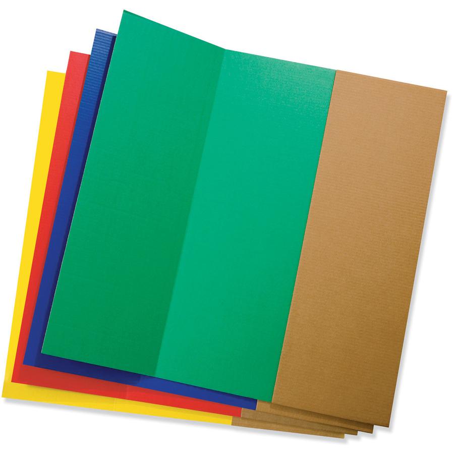 Pacon Presentation Boards - 36" Height x 48" Width - 4 Assorted Surface Colors - 4 / Carton. Picture 3