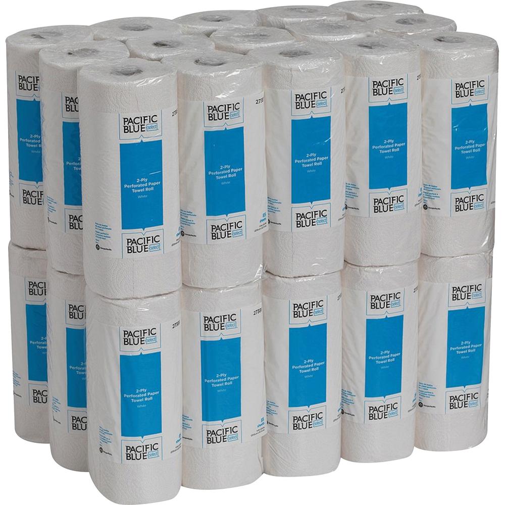Pacific Blue Select Perforated Paper Towel Roll (Previously Preference) by GP Pro - 2 Ply - 8.80" x 11" - 85 Sheets/Roll - White - Paper - Perforated - For Healthcare, Food Service - 30 / Carton. Picture 2