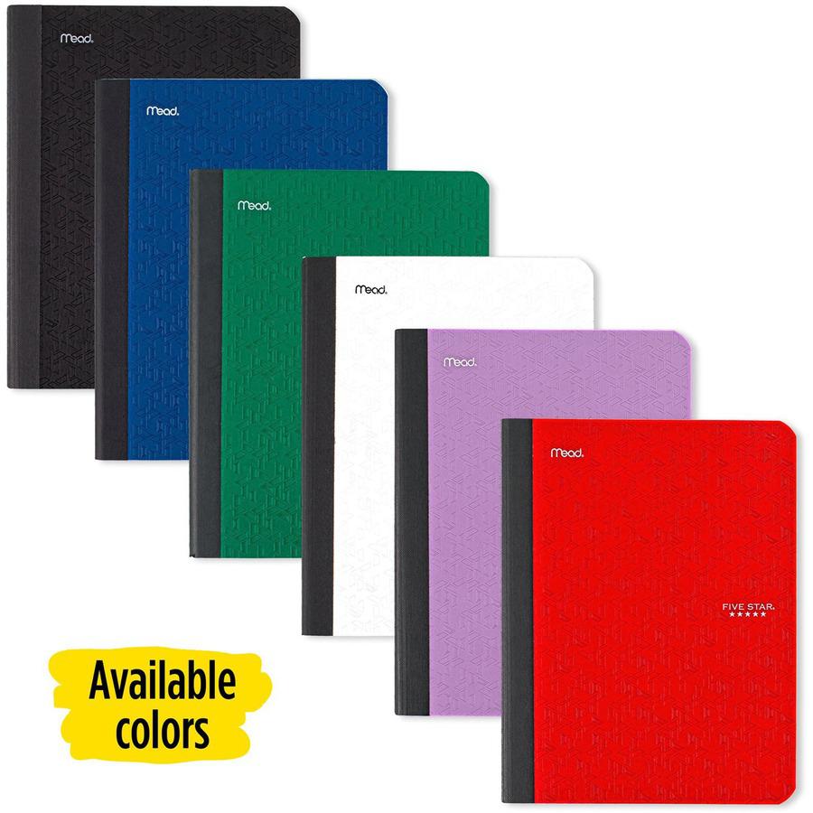 Mead College-ruled Composition Book - 100 Sheets - Sewn - 7 1/2" x 9 3/4" - Schedule - 1 Each. Picture 2