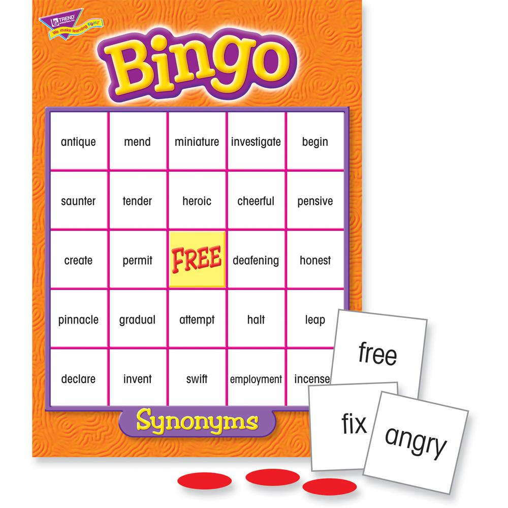 Trend Synonyms Bingo Game - Theme/Subject: Learning - Skill Learning: Language - 9-13 Year. Picture 3