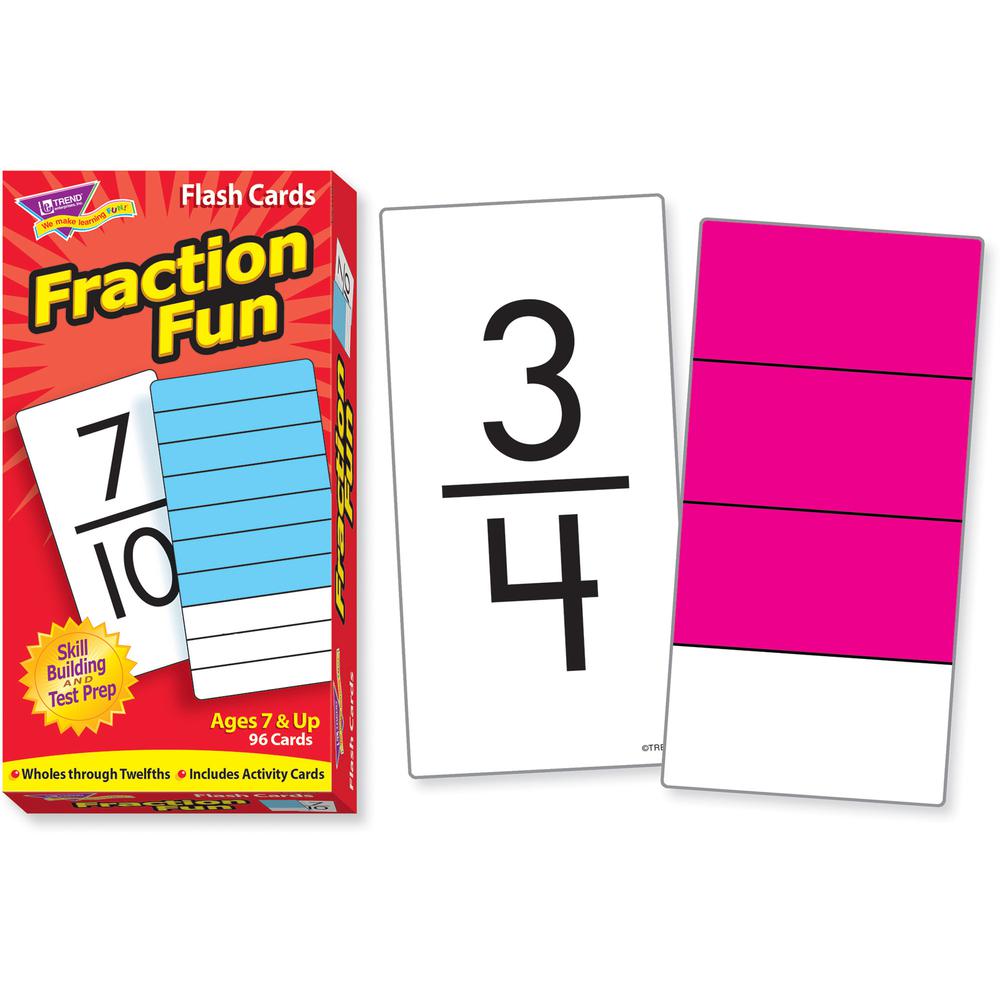 Trend Fraction Fun Flash Cards - Educational - 1 / Box. Picture 6