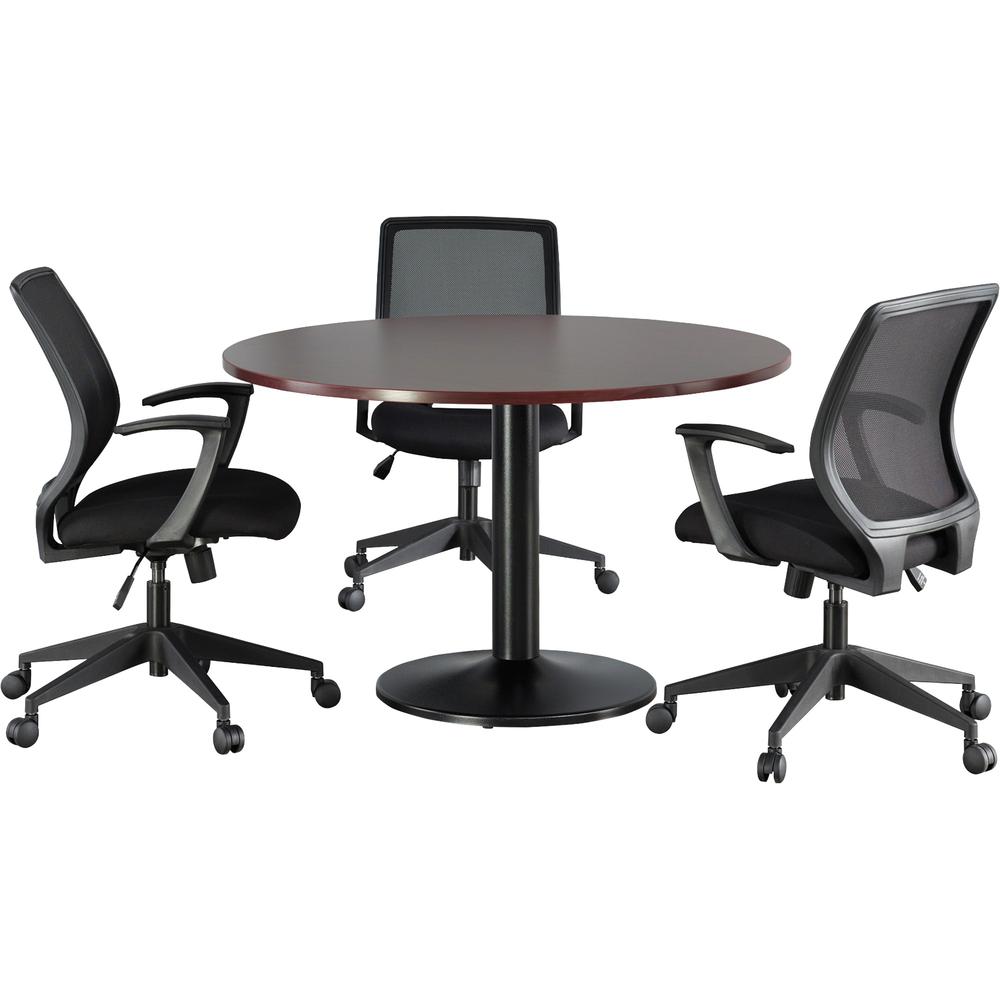 Lorell Essentials Conference Table Base - Round Base - 28.50" Height x 23.63" Width x 23.63" Depth - Assembly Required - Black. Picture 7
