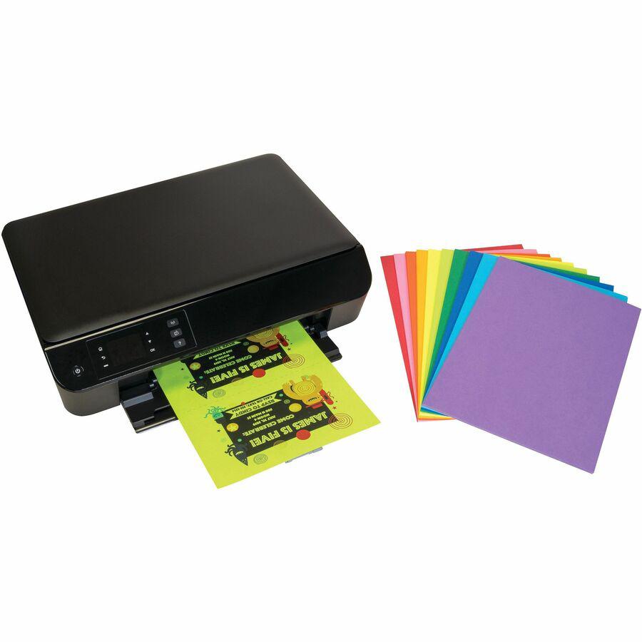 Pacon Colorful Card Stock Sheets - Letter - 8.50" x 11" - 65 lb Basis Weight - 100 Sheets/Pack - Card Stock - 10 Assorted Colors. Picture 5