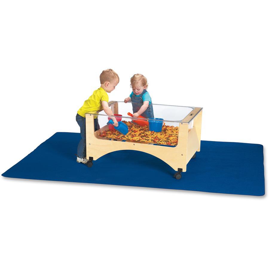 Jonti-Craft Rainbow Accents Toddler See-thru Sensory Table - 20" Height x 37" Width x 23" Depth - Assembly Required - Baltic, Clear - 1 Each. Picture 2