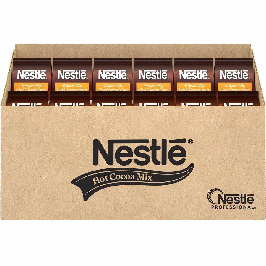 Nestle Hot Cocoa Whipper Mix - Chocolate - 2lb - Powder - 12 / Carton. Picture 3