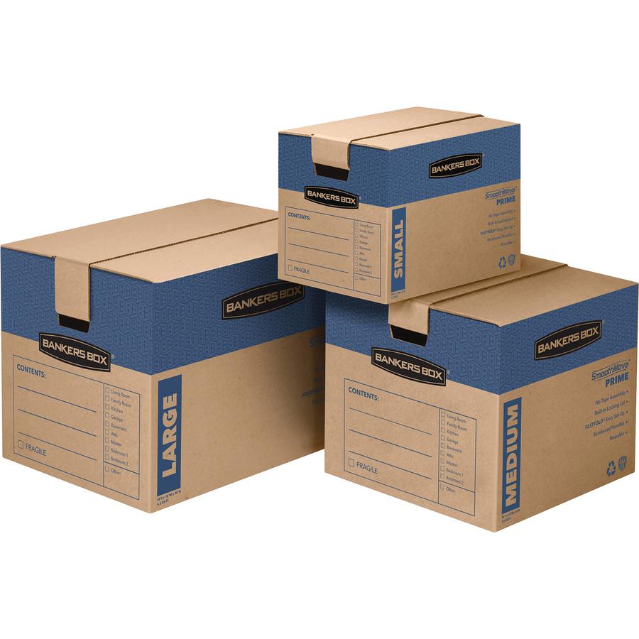 SmoothMove&trade Prime Moving Boxes, Small - Lid Lock Closure - Heavy Duty. Picture 3