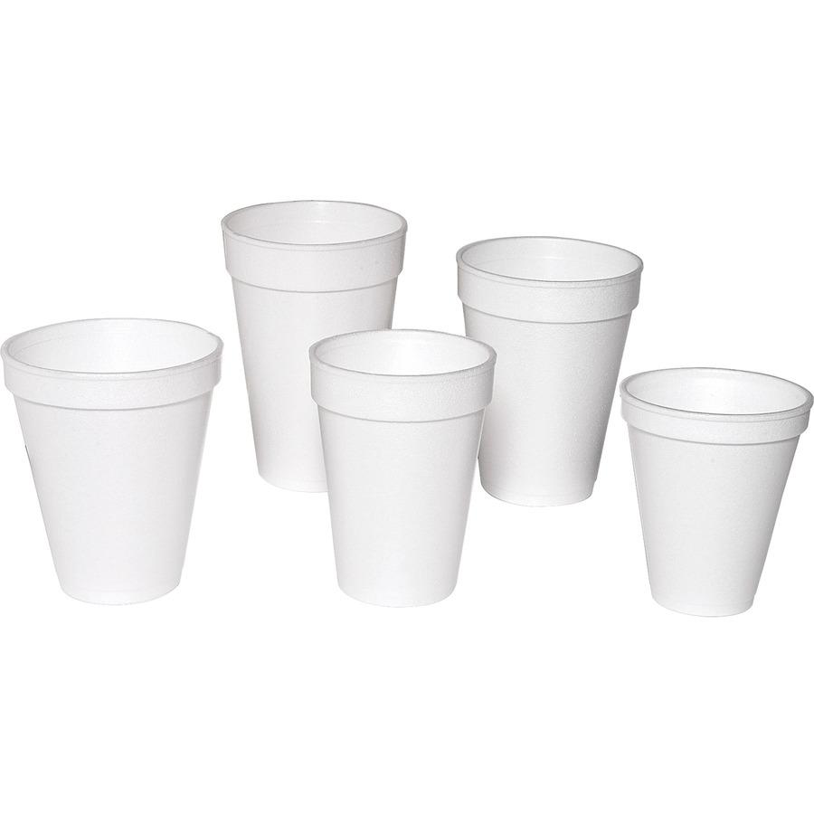 Genuine Joe Hot/Cold Foam Cups - 14 fl oz - 1000 / Carton - White - Foam - Hot Drink, Cold Drink. Picture 2