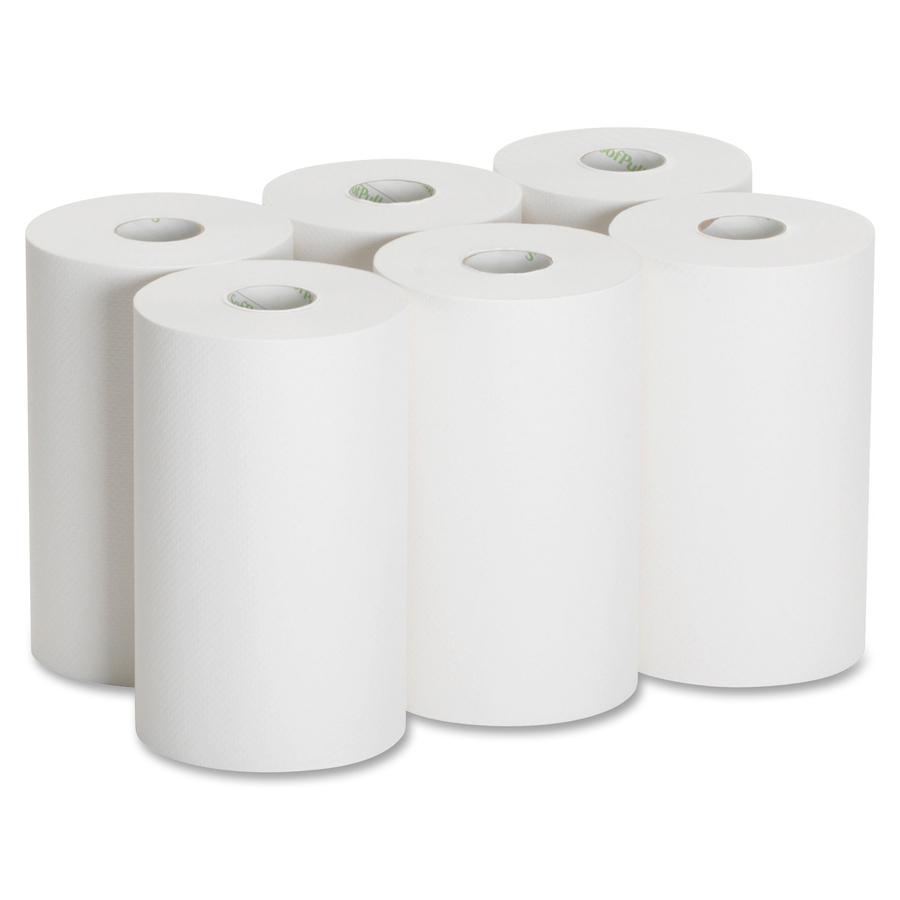 Pacific Blue Ultra Paper Towel Rolls - 1 Ply - 9" x 400 ft - White - 6 / Carton. Picture 3