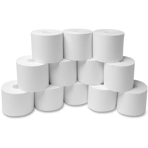 Business Source 150' Adding Machine Rolls - 2 1/4" x 150 ft - 12 / Pack - Sustainable Forestry Initiative (SFI) - Lint-free - White. Picture 6