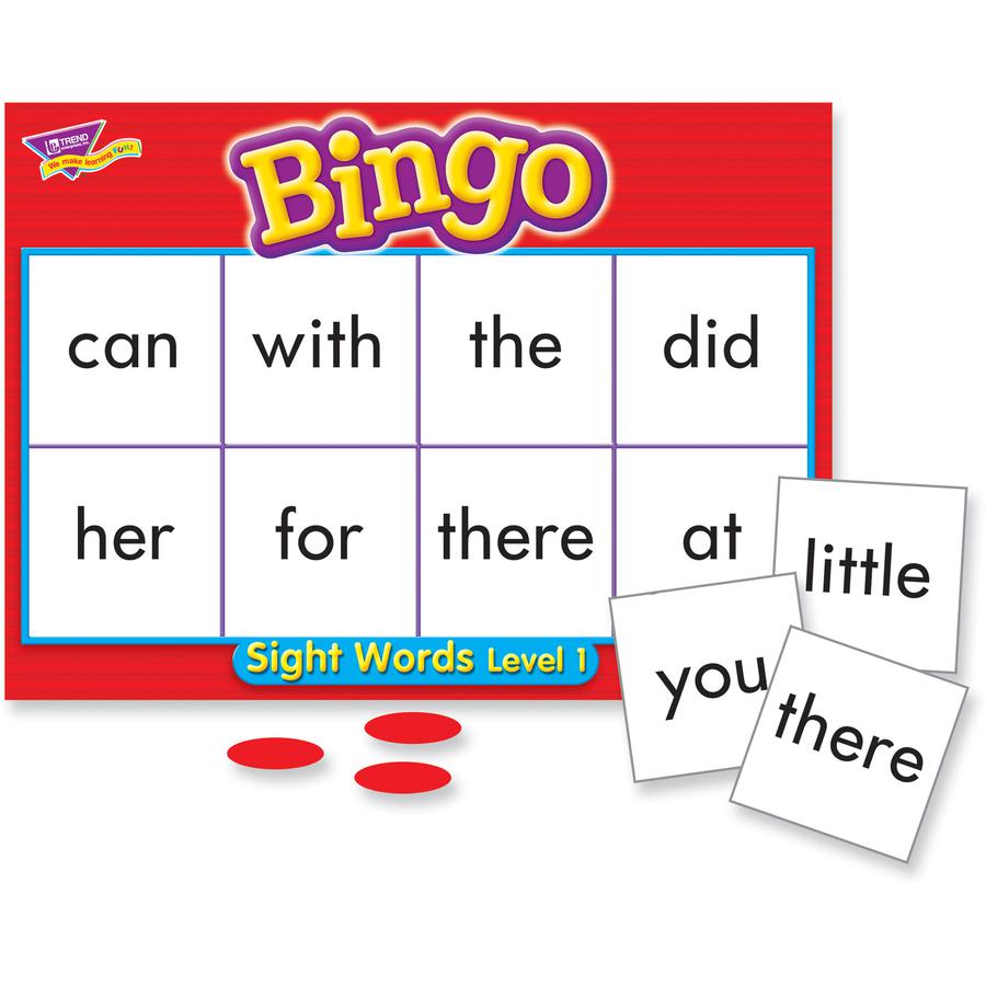 Trend Sight Words Bingo Game - Theme/Subject: Learning - 5-8 Year - Multi. Picture 2