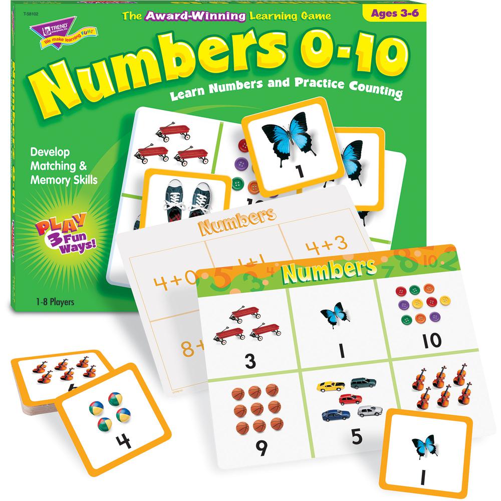 Trend Match Me Numbers 0-10 Learning Game - Educational - 1 to 8 Players - 1 Each. Picture 5