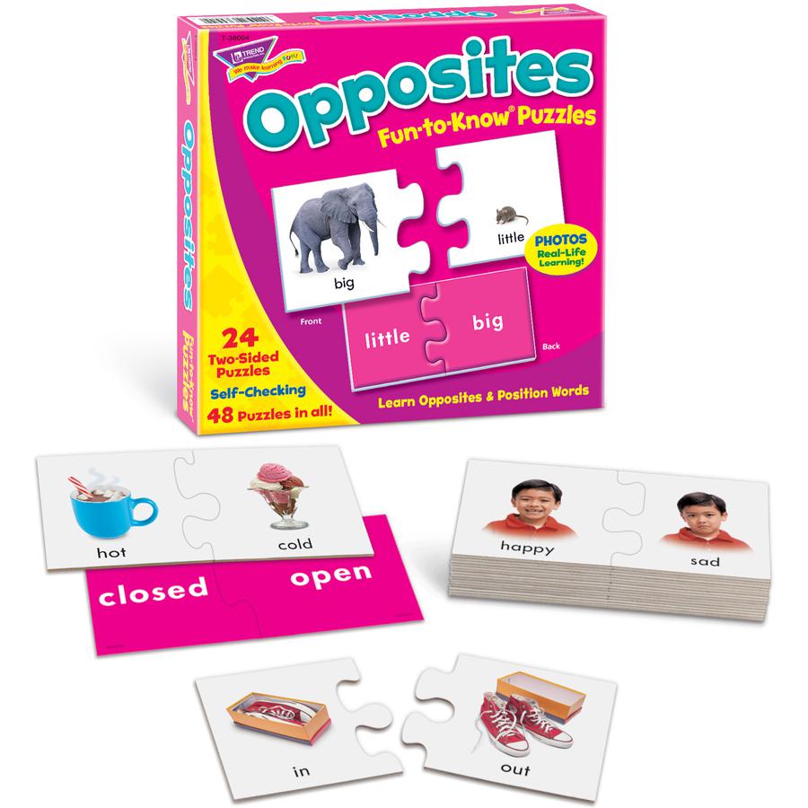 Trend Fun-to-Know Opposites Puzzles - 3+48 Piece. Picture 4
