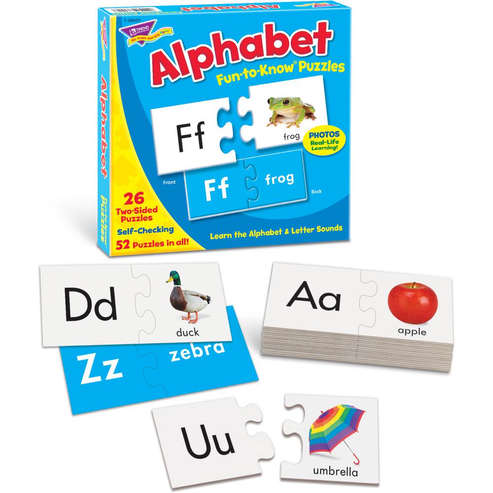Trend Alphabet Fun-to-Know Puzzles - 3+52 Piece. Picture 2