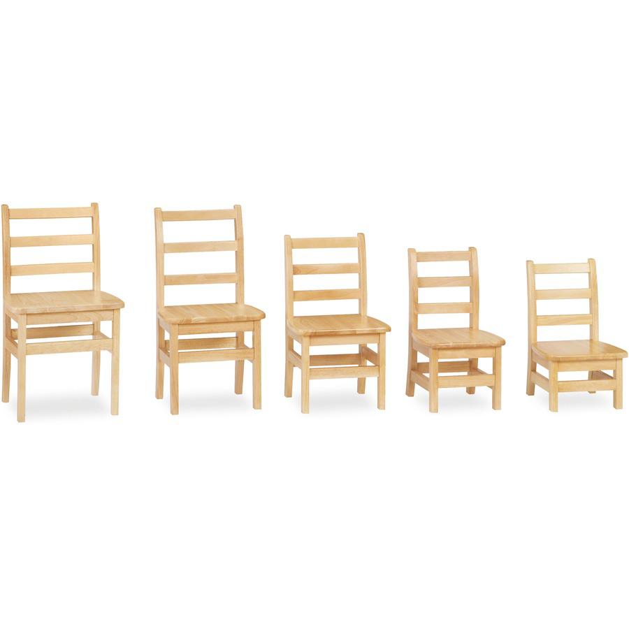 Jonti-Craft KYDZ Ladderback Chair - Maple - Solid Hardwood - 2 / Carton. Picture 3