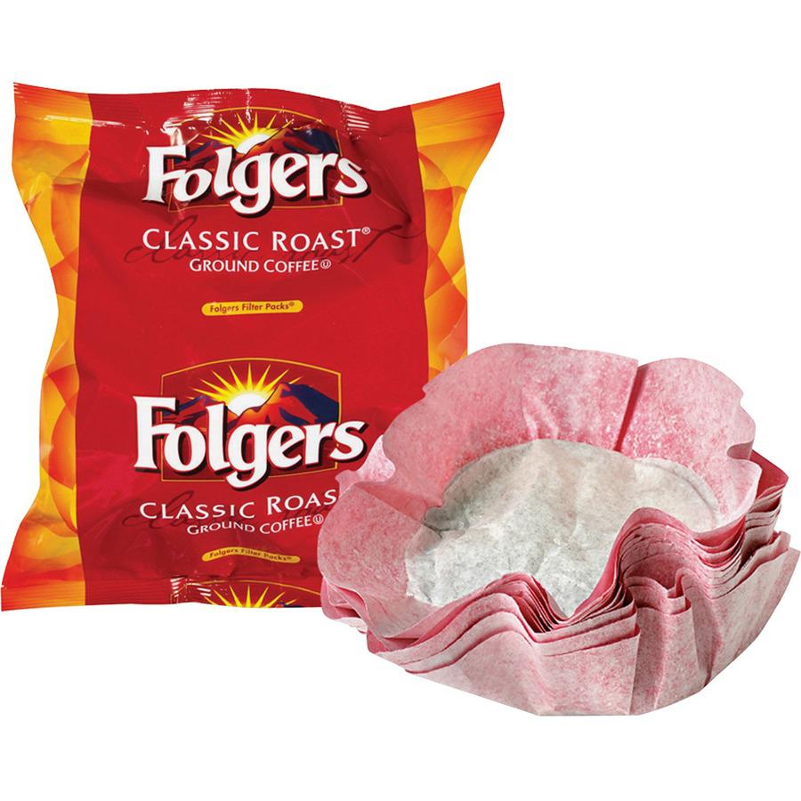 Folgers&reg; Filter Pack Classic Roast Coffee - 0.9 oz - 16 / Carton. Picture 2