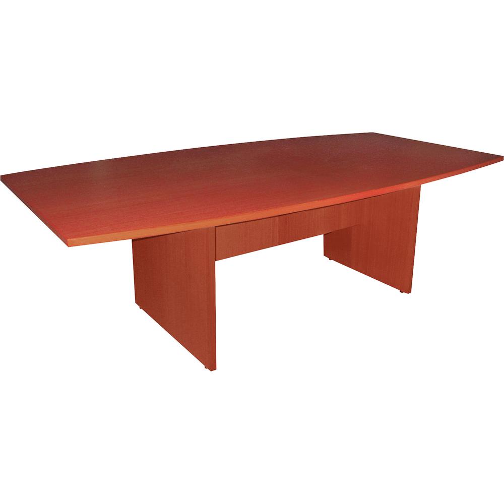 Lorell Essentials Conference Table Base (Box 2 of 2) - 2 Legs - 28.50" Height x 49.63" Width x 23.63" Depth - Assembly Required - Cherry, Laminated. Picture 3