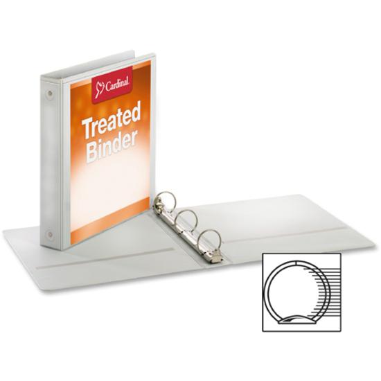 Cardinal ClearVue Locking Round-ring Treated Binder - 1 1/2" Binder Capacity - Letter - 8 1/2" x 11" Sheet Size - 375 Sheet Capacity - 1 3/5" Spine Width - 3 x Round Ring Fastener(s) - 2 Inside Front . Picture 2