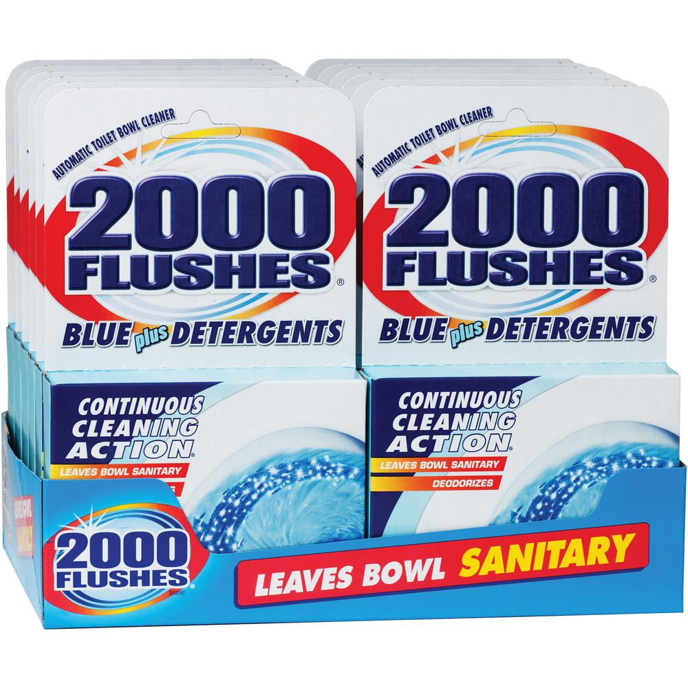 WD-40 2000 Flushes Automatic Toilet Bowl Cleaner - 3.50 oz (0.22 lb) - 1 Each - Deodorize, Long Lasting - Blue. Picture 3