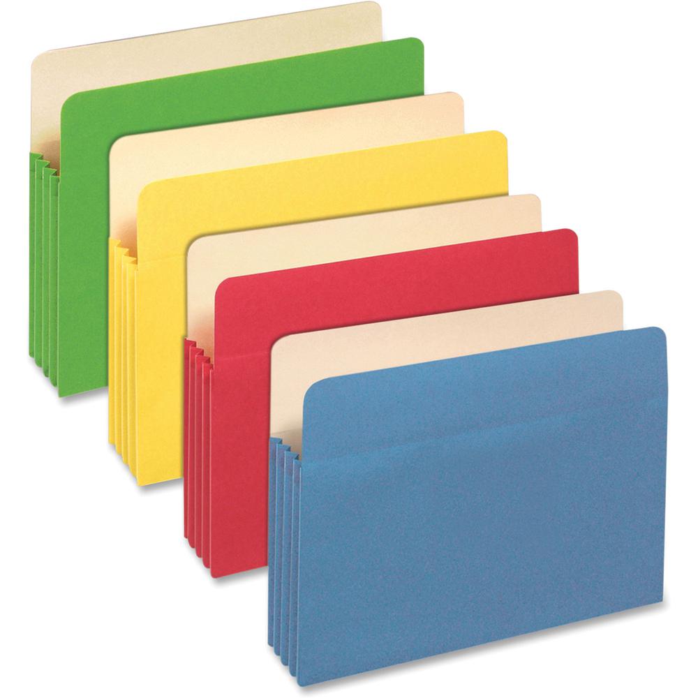 Pendaflex Letter Recycled Expanding File - 8 1/2" x 11" - 875 Sheet Capacity - 3 1/2" Expansion - Top Tab Location - Tyvek, Paper, Card Stock - Assorted - 30% Recycled - 25 / Box. Picture 2