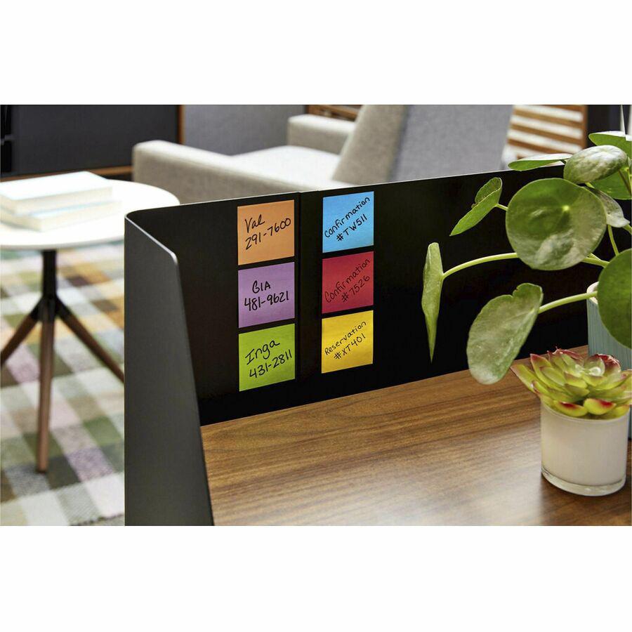 Post-it&reg; Super Sticky Notes - Playful Primaries Color Collection - 720 - 2" x 2" - Square - 90 Sheets per Pad - Unruled - Candy Apple Red, Sunnyside, Lucky Green, Blue Paradise - Paper - Self-adhe. Picture 5