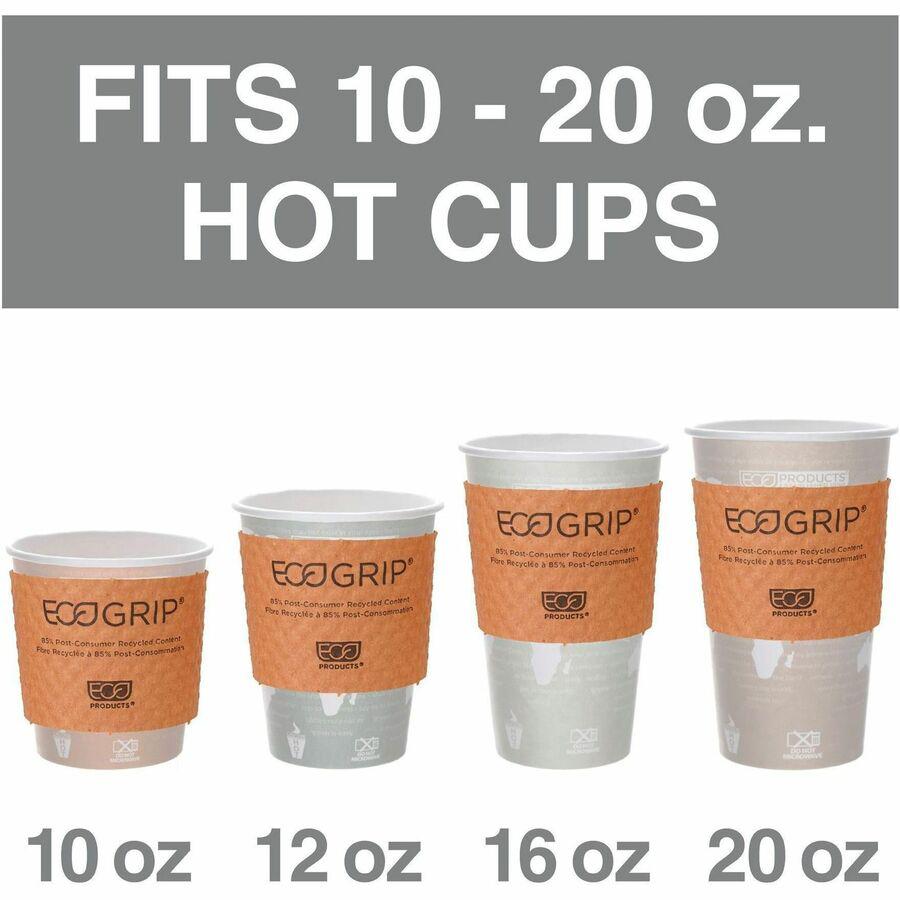 Eco-Products EcoGrip Hot Cup Sleeve - 1300 / Carton - Kraft. Picture 3