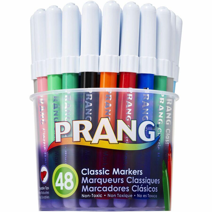 Prang Classic Bullet Tip Art Markers - Bullet Marker Point Style - Assorted - 48 / Pack. Picture 3