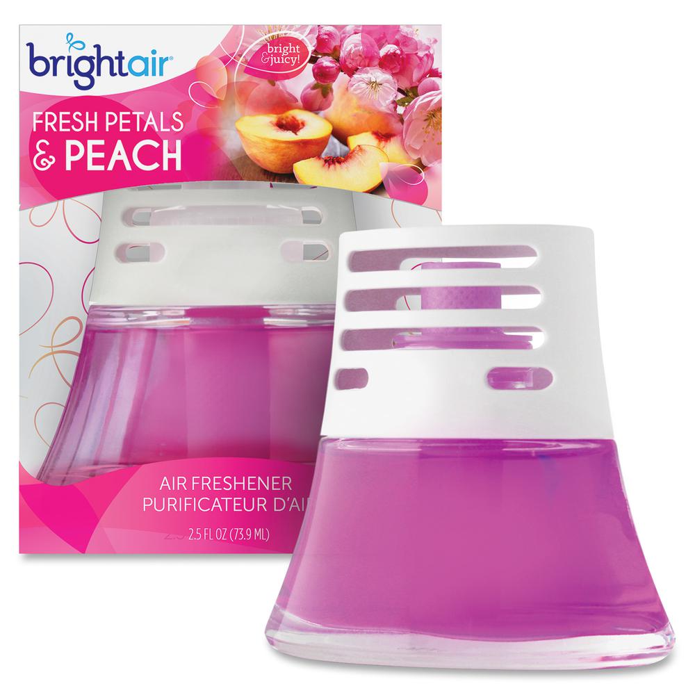 Bright Air Fresh Peach Scented Oil Air Freshener - Liquid - 2.5 fl oz (0.1 quart) - Fresh Petals & Peach - 45 Day - 1 Each. Picture 7
