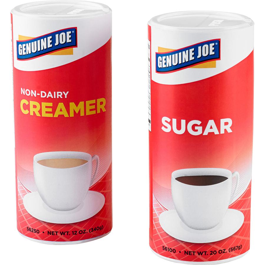 Genuine Joe Sugar - Canister - 20 oz (567 g) - Natural Sweetener - 8/Carton - 3 Per Canister. Picture 6