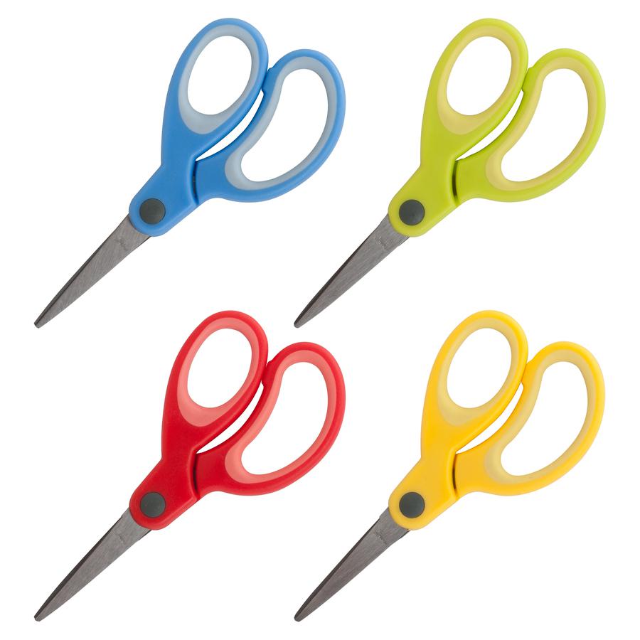 Sparco 5" Kids Pointed End Scissors - 5" Overall Length - Pointed Tip - Assorted - 12 / Pack. Picture 9