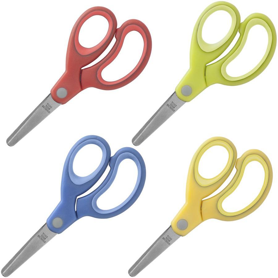 Sparco 5" Kids Blunt End Scissors - 5" Overall Length - Blunted Tip - Assorted - 12 / Pack. Picture 14
